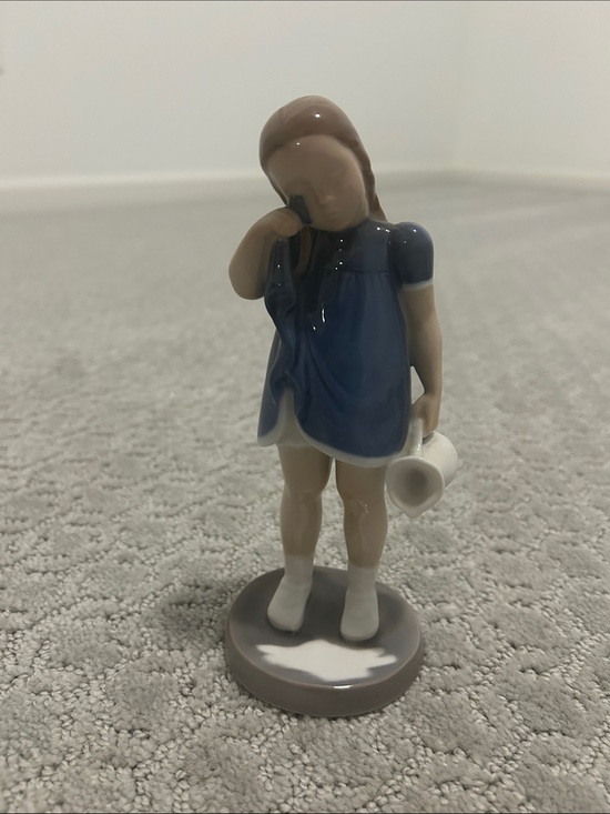 Bing and grondahl Other - Bing and Grondhal Porcelain Girl Figurine in Blue Dress